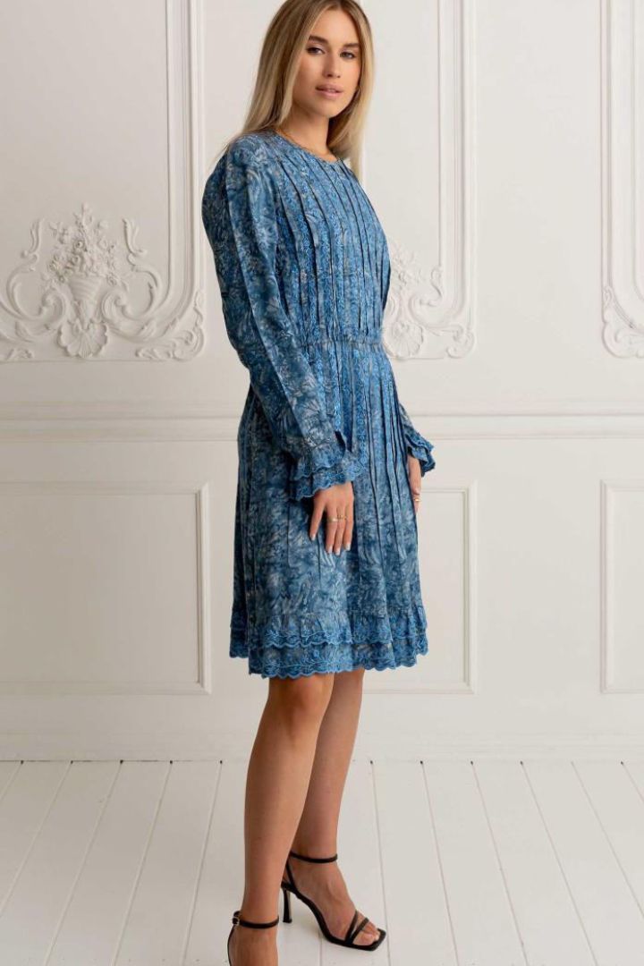 ZAIMARA's Kyoto blue midi dress