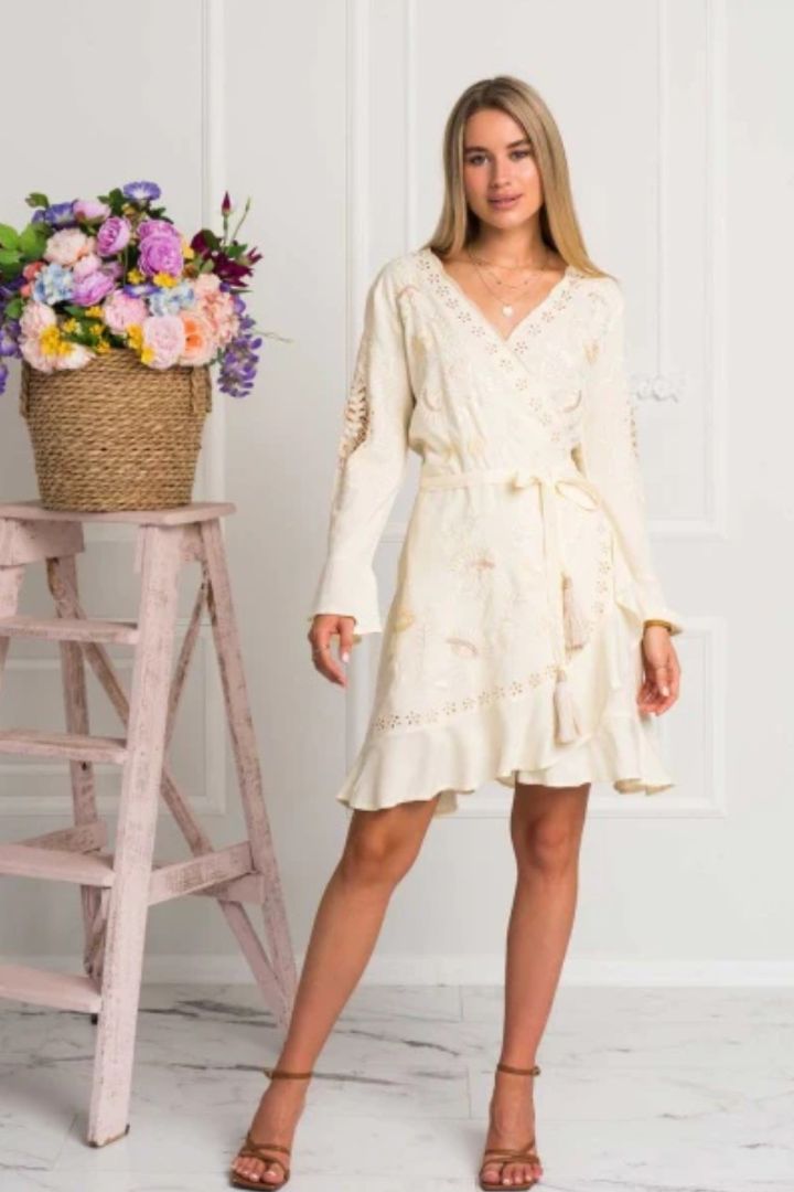 ZAIMARA Rhodes mini wrap dress