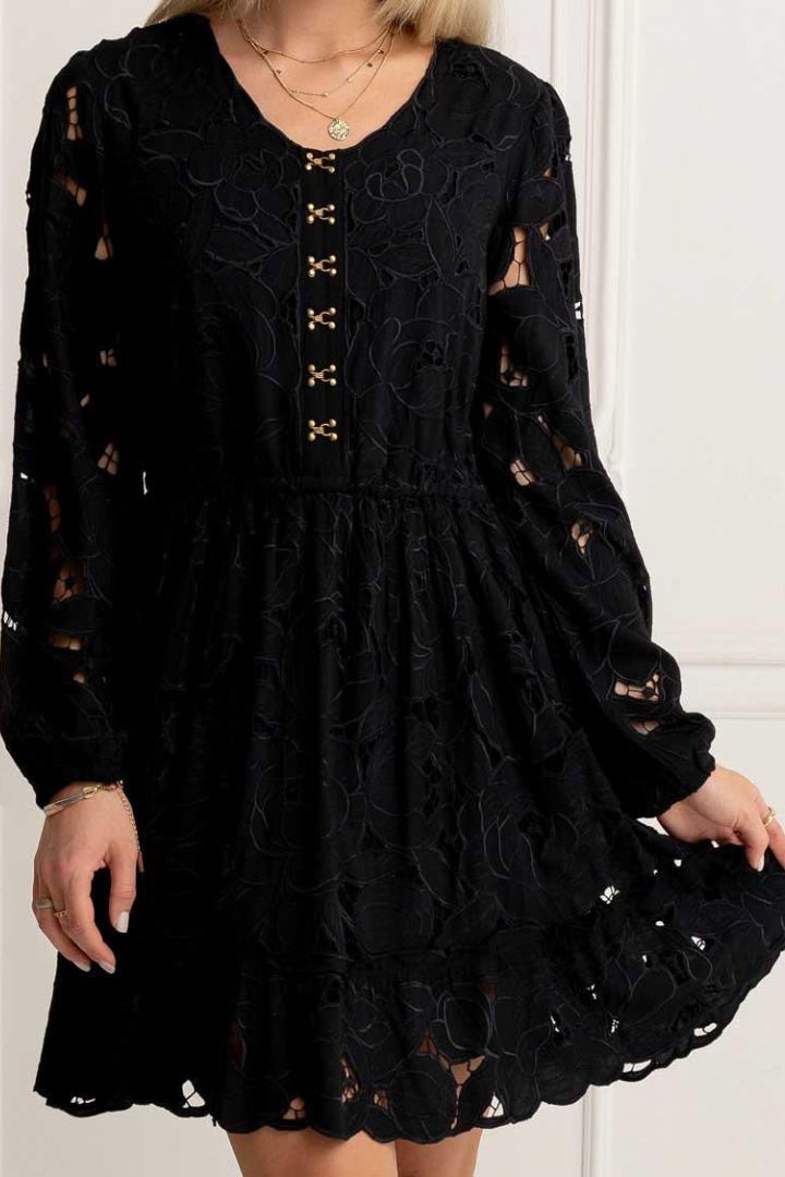 ZAIMARA Petal Midi Dress close up