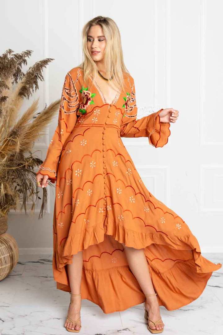 ZAIMARA Sorrento hi low dress