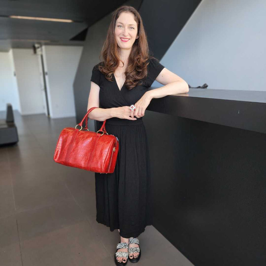 Creazioni Maurizio handmade red bag