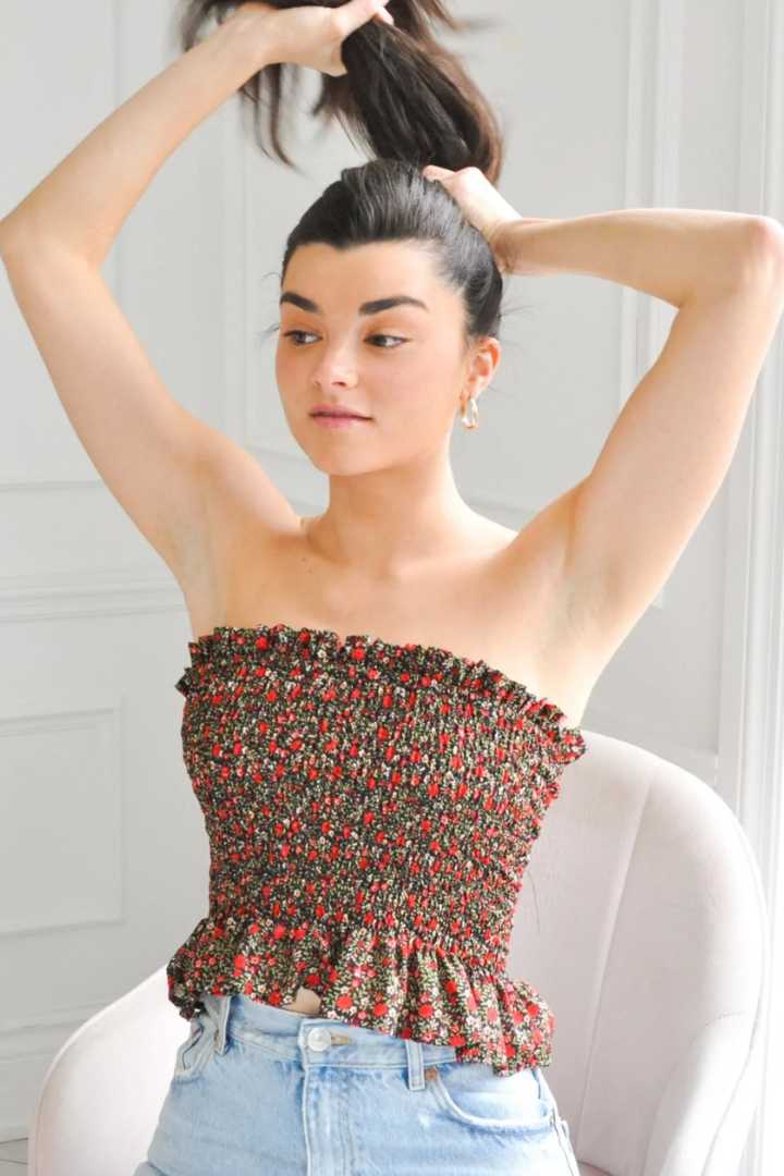 Guru upcycled sari tube top