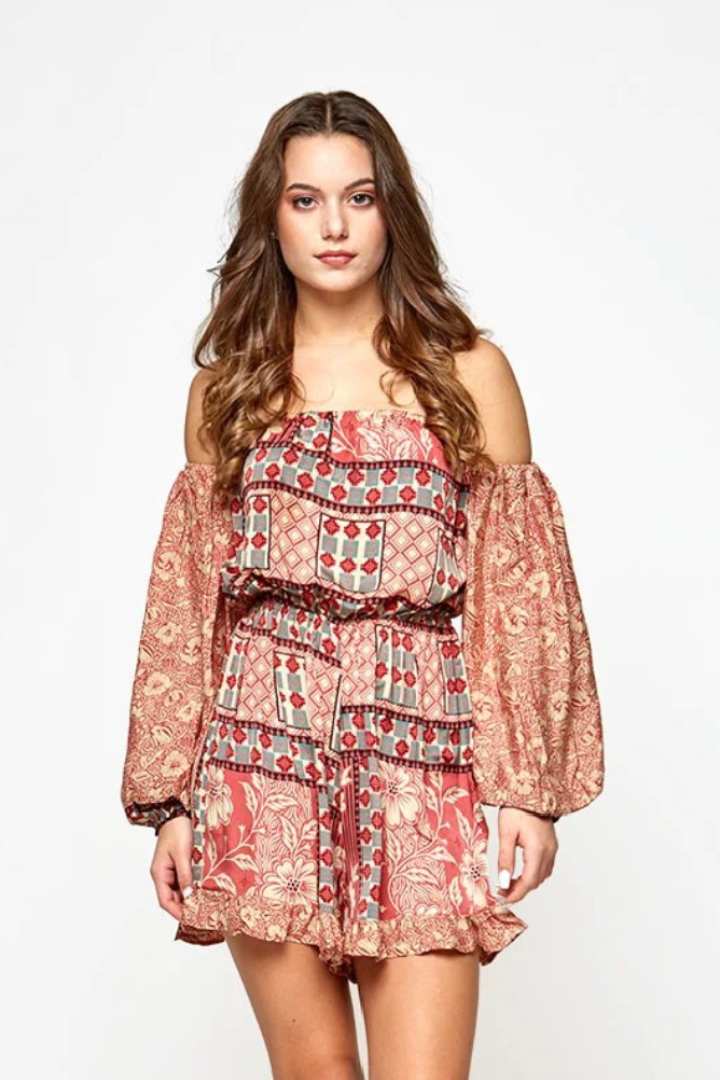 Guru upcycled sari romper