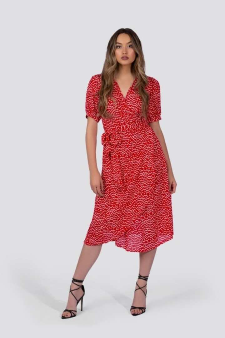 Poème Clothing Coco red wrap dress boho chic