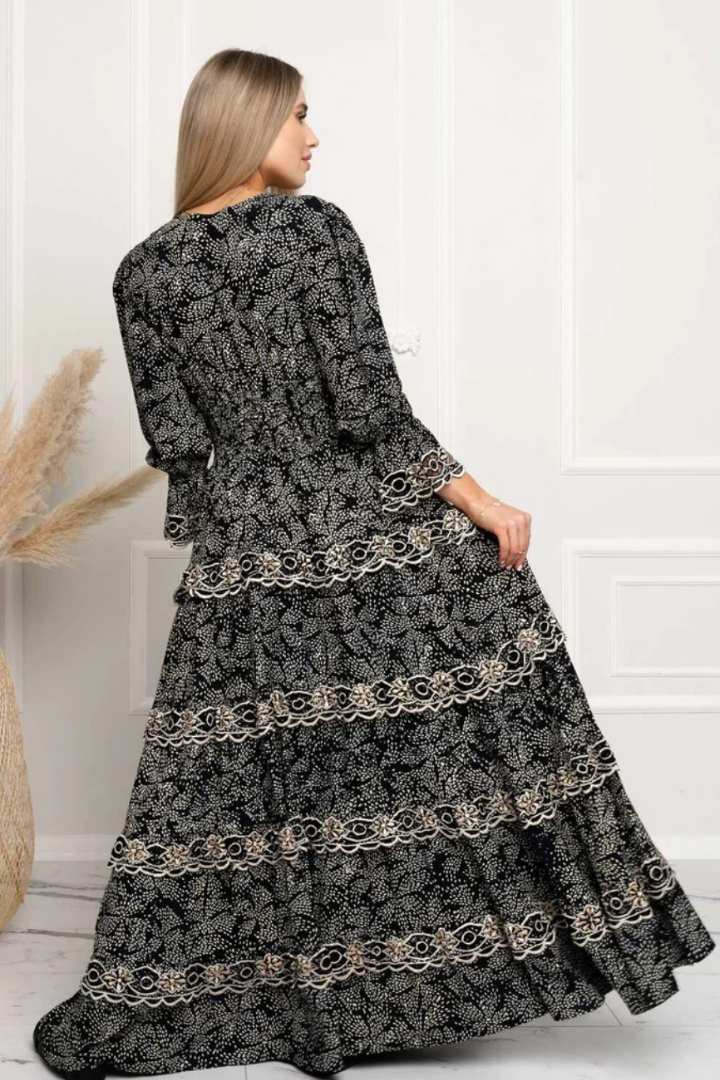 ZAIMARA Barcelona maxi dress back