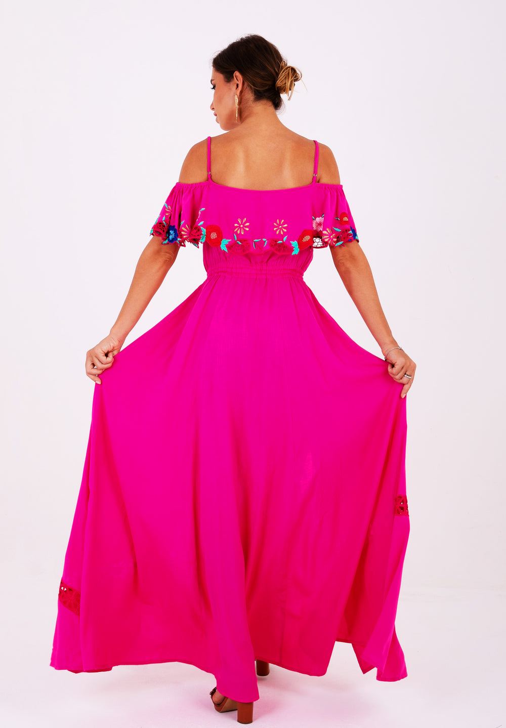 ZAIMARA Penelope off the shoulder maxi dress