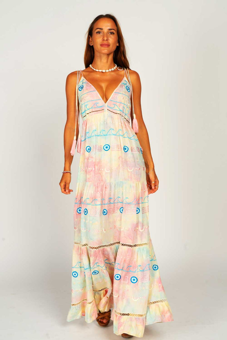 ZAIMARA Sicilia boho maxi dress