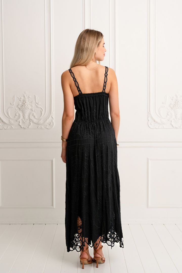 ZAIMARA Night Glam gown back studio model