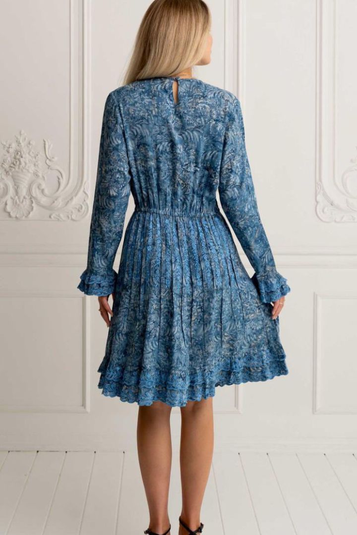 ZAIMARA's Kyoto blue midi dress 