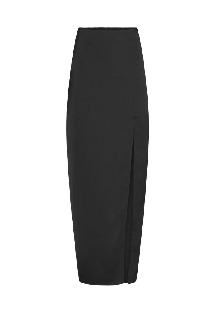 Hilary MacMillan Black Satin Skirt