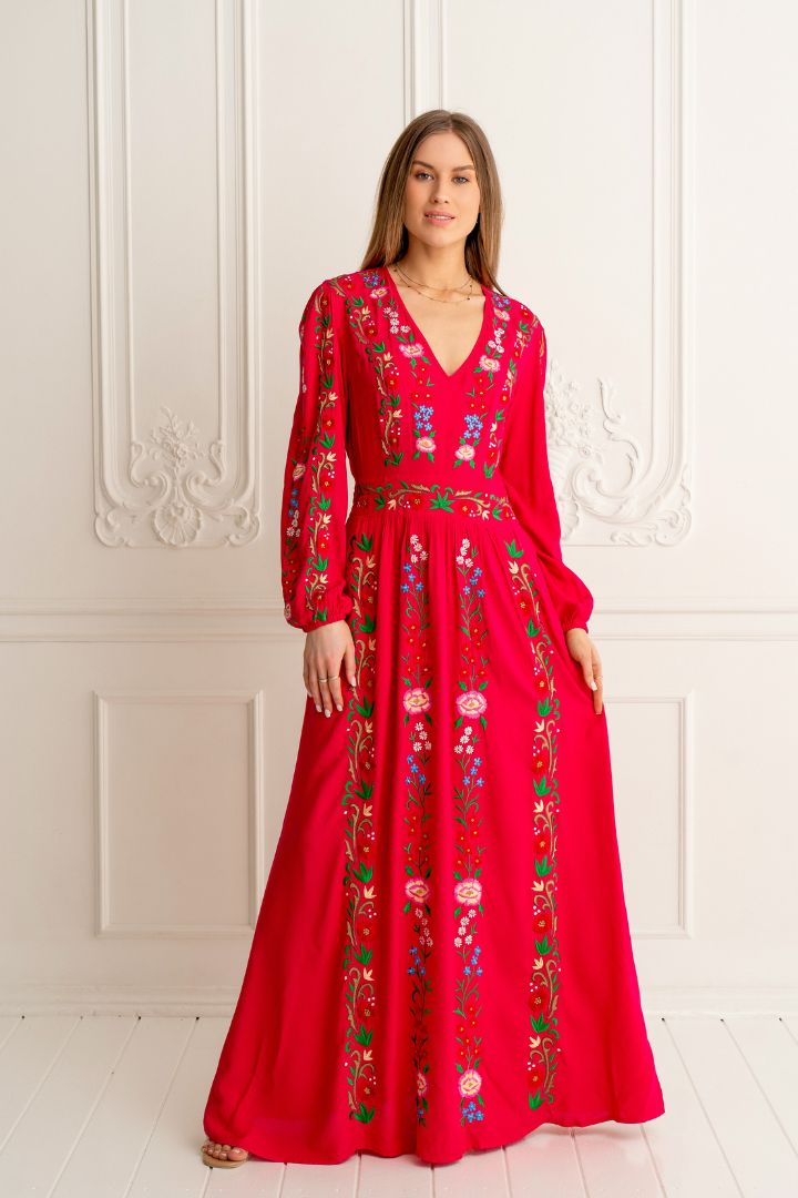 ZAIMARA Salta Maxi Dress full length view