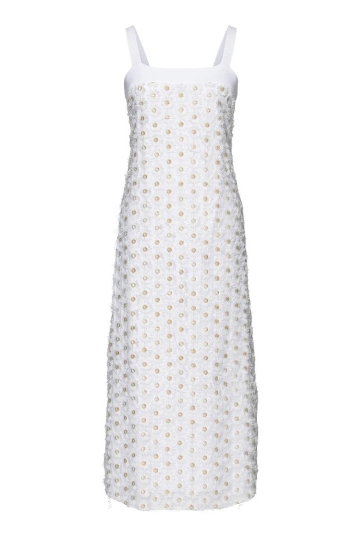 Hilary MacMillan textured daisy dress on white background