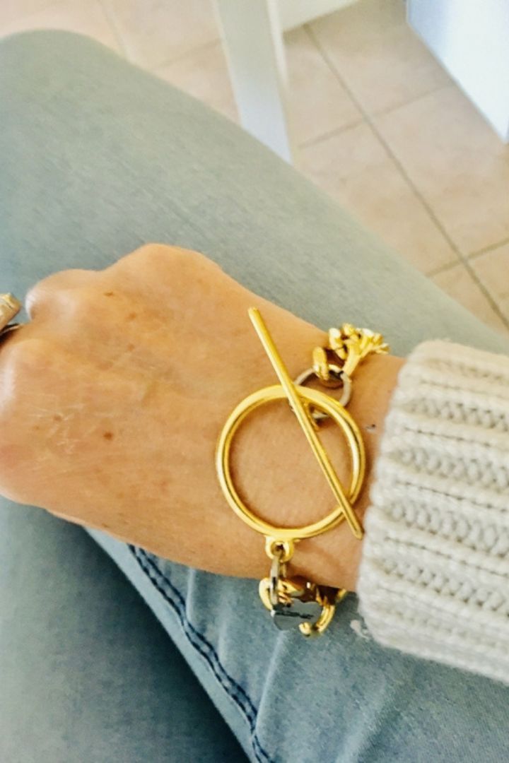 Maiden-Art curb chain bracelet in gold