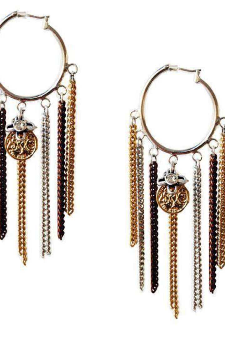 Maiden-Art hoop earrings