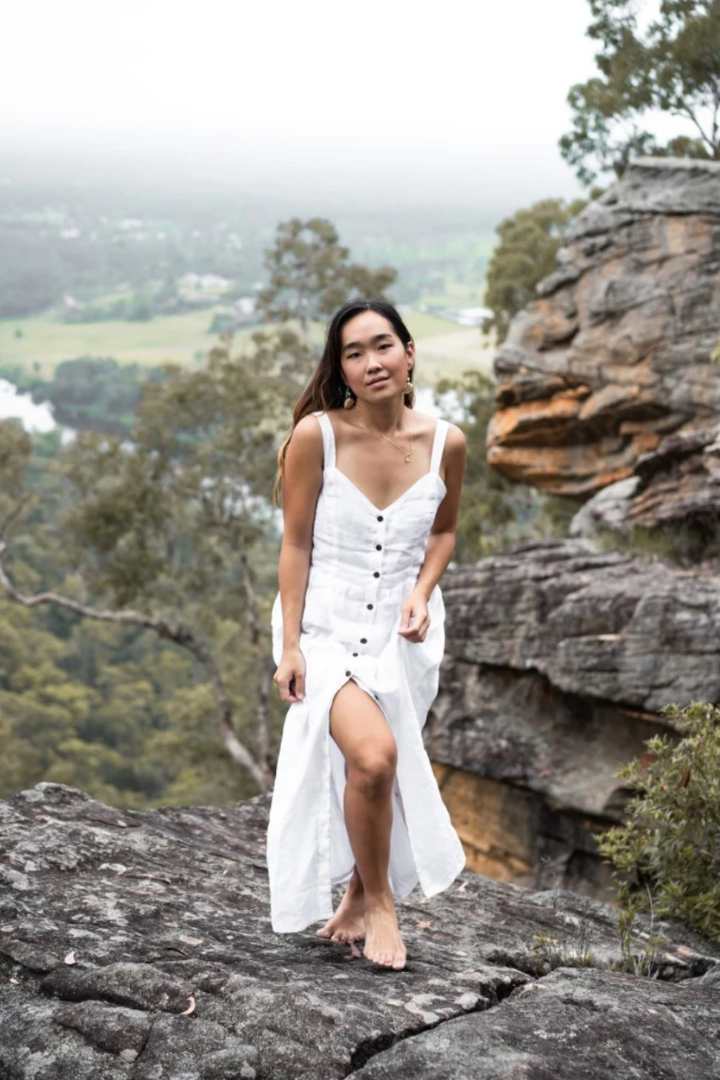 Poème Clothing Daria white linen dress