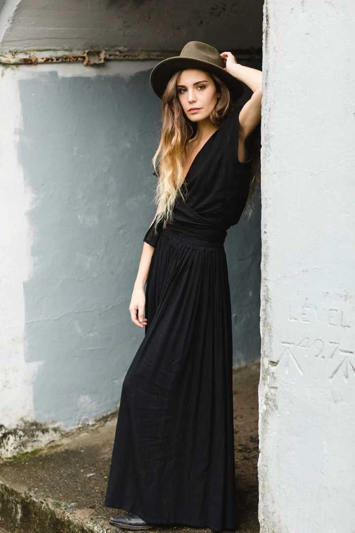 Poème Clothing black maxi skirt