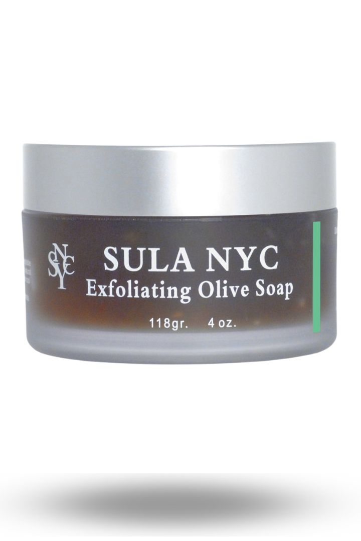 Sula NYC exfoliating olive soap