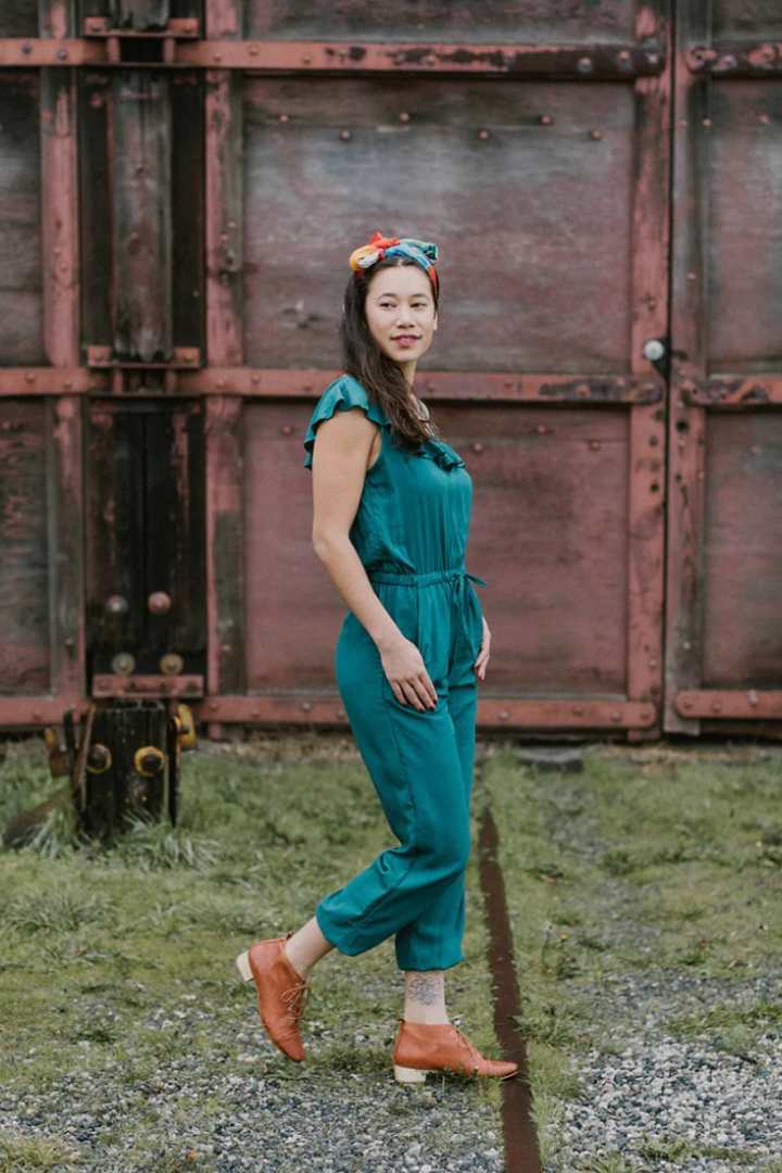Poème Clothing Amelia green jumpsuit