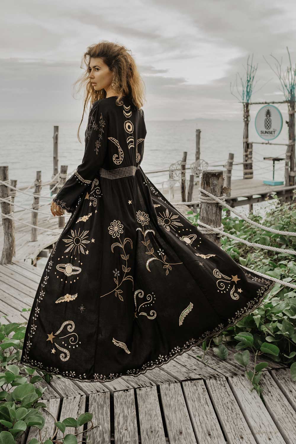 ZAIMARA Angelina black kimono jacket