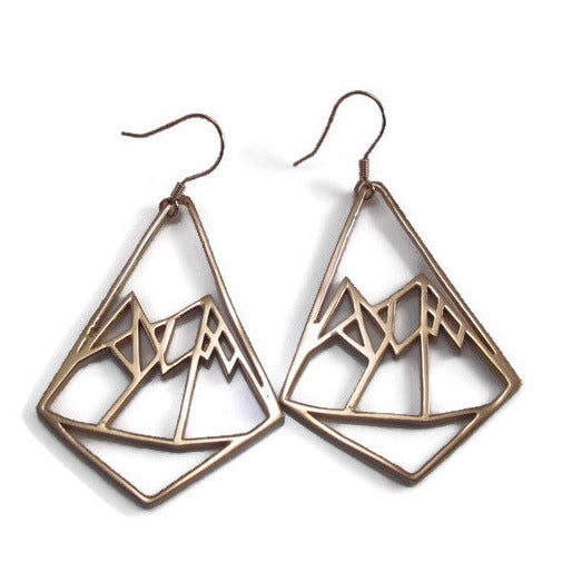 Joie Designs mountain sustainable earrings