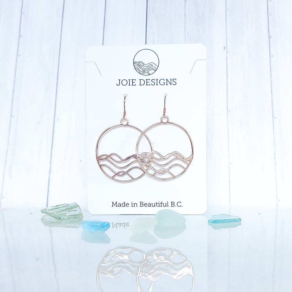 Joie Designs ocean circle earrings