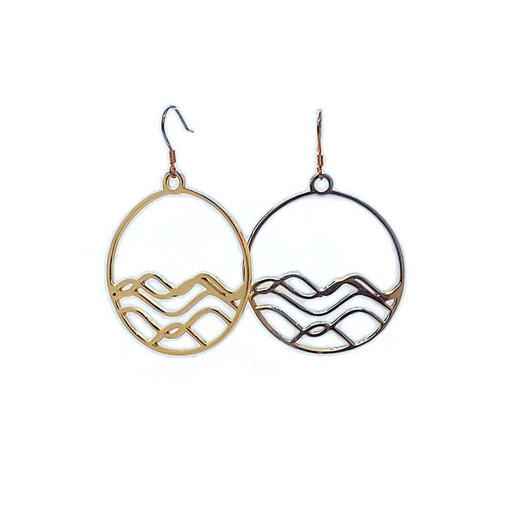 Joie Designs ocean circle sustainable earrings