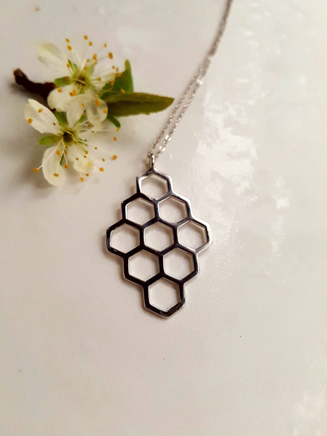 Joie Designs honeycomb necklace