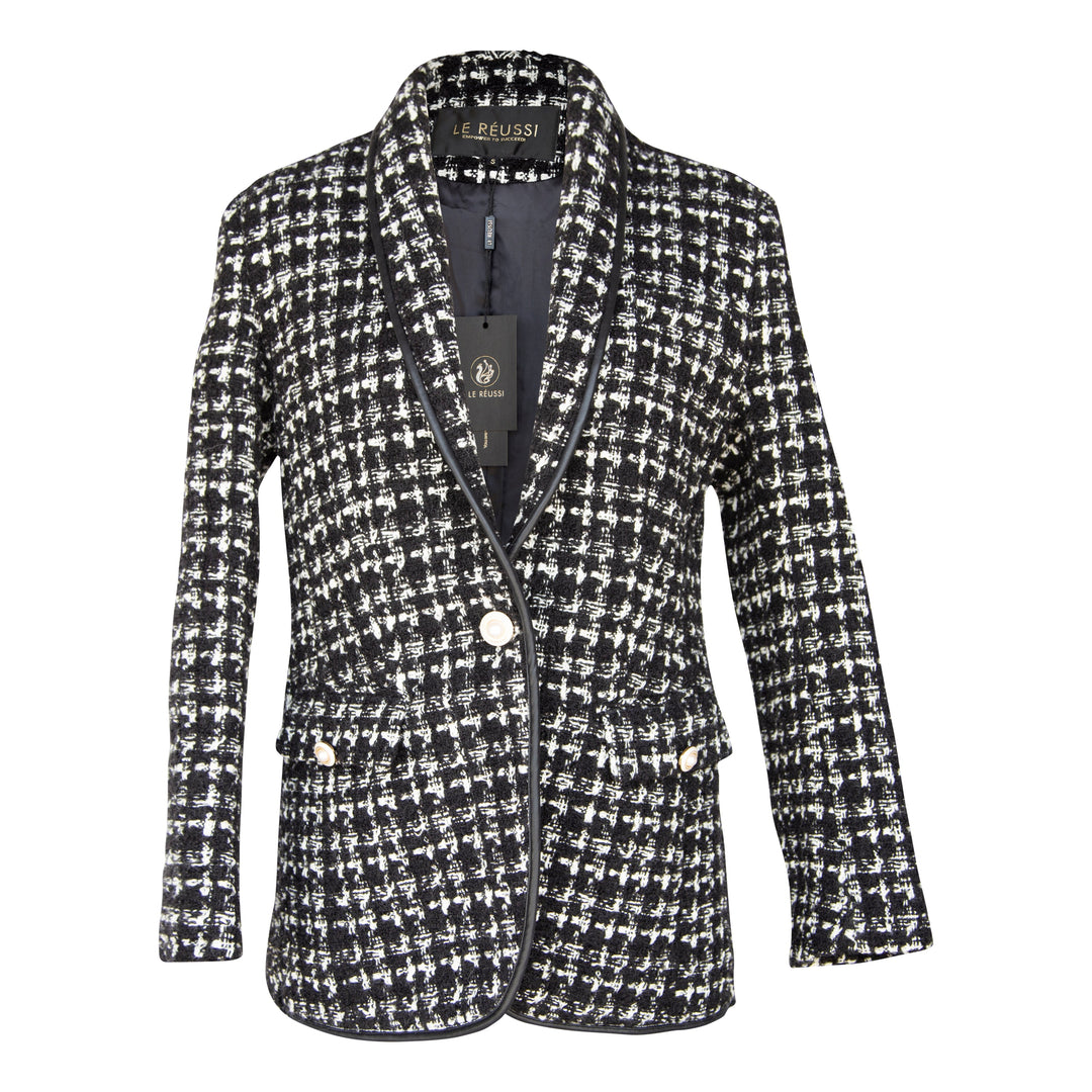 Le Reussi tweed checkers jacket
