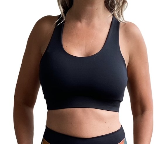 Brio Soul black macramé sports bra