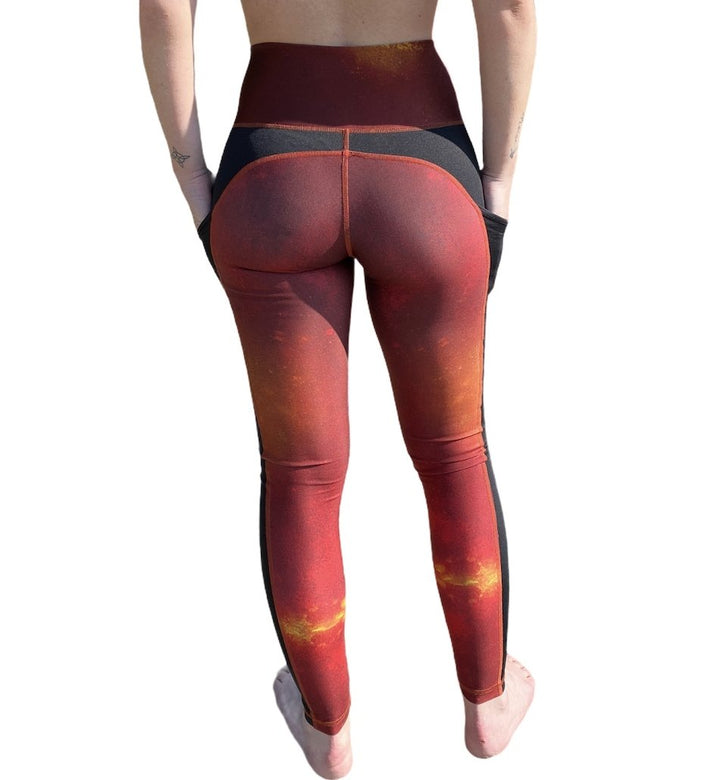 Brio Soul fire yoga leggings with pockets