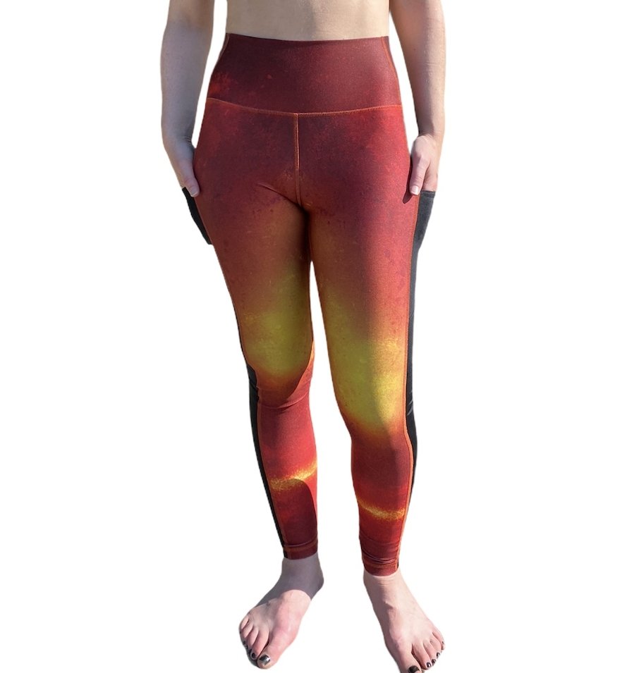 Brio Soul fire yoga leggings with pockets