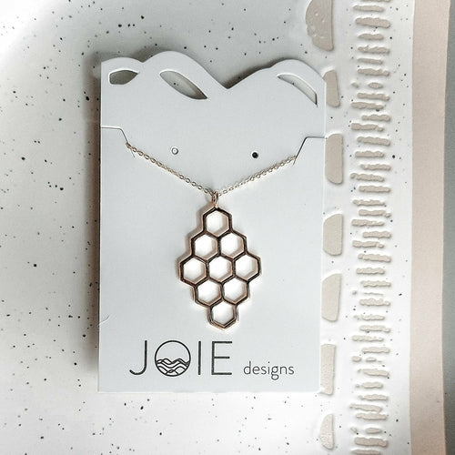 Joie Designs honeycomb necklace