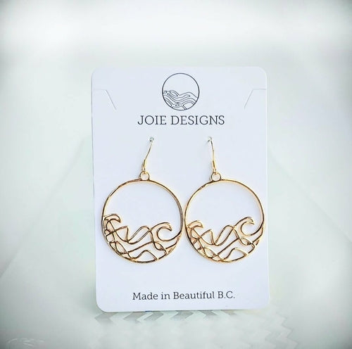 oie Designs circle sustainable statement earrings