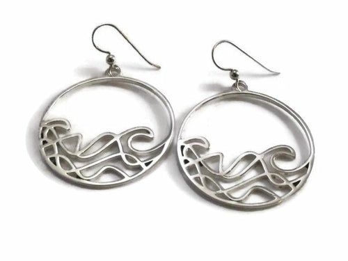 oie Designs circle sustainable statement earrings